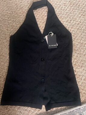 NWT black stretchy tank
